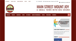 Desktop Screenshot of mainstreetmountjoy.com